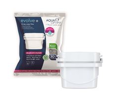 Aqua Optima Filter Single Plastic White 30 Day "Evolve+" #