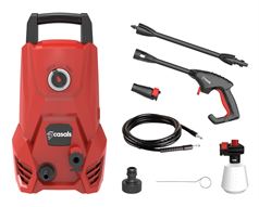 Casals High Pressure Washer With Attachments Plastic Red 82Bar 1200W 