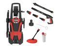 Casals High Pressure Washer With Attachments Plastic Red 165Bar 2200W 