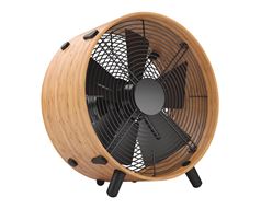 Stadler Form Fan Floor 5 Blade Bamboo Brown 3 Speed 50W "Otto"