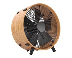 Stadler Form Fan Floor 5 Blade Bamboo Brown 3 Speed 50W "Otto" #