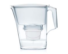 Aqua Optima Water Jug With 30 Day Filter Plastic White 2.5L "Liscia"
