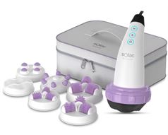 Solac Massager With Heating Includes 6 Heads White 5 Massaging Modes "Sculptural Me7714"