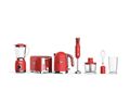 Solac Pack 4 Piece Red Kettle + Toaster + Jug Blender + Stick Blender "Sevilla Red"
