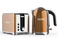 Solac Pack 2 Piece Copper Kettle + Toaster "Valencia Copper"