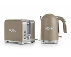 Solac Pack 2 Piece Gold Kettle + Toaster "Madrid Gold"