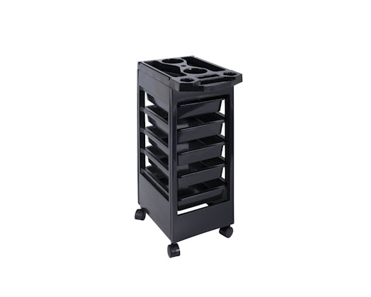 5 Tray Salon Trolley with Top Utility
