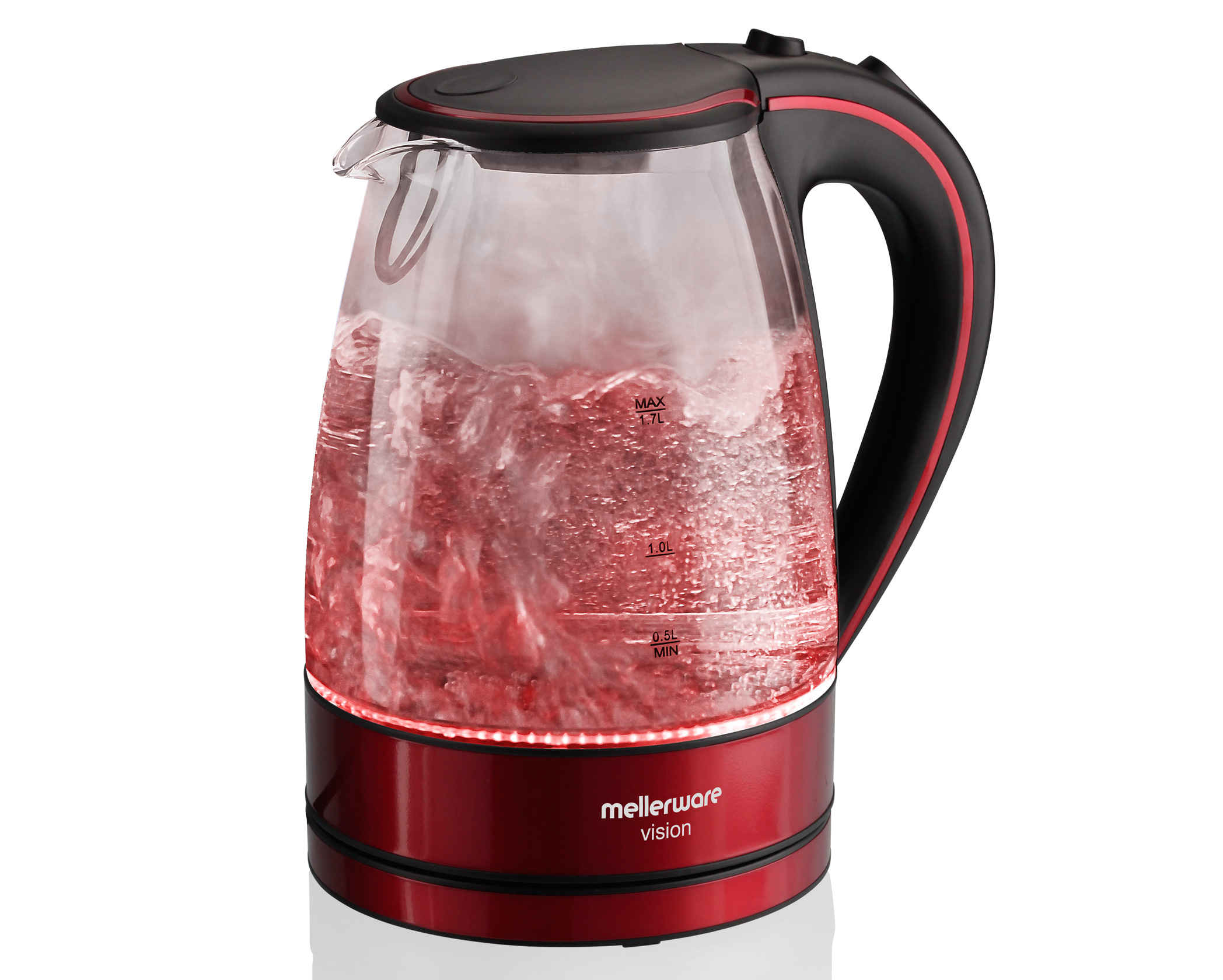 Red Vision II Concealed Glass Kettle Mellerware 22400RDA Creative